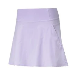 Puma Women's PWRShape Solid Golf Skirt -CaddiesShack Sales Store 2021PWRShapeSolidWovenSkirt LightLavender