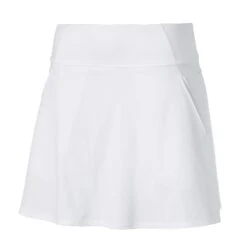 Puma Women's PWRShape Solid Golf Skirt -CaddiesShack Sales Store 2021PWRShapeSolidWovenSkirt bRIGHTWHITE