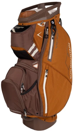 Sun Mountain 2023 C-130 14-Way Divided Golf Cart Bag -CaddiesShack Sales Store 2023 C130 230303 pecan java beach