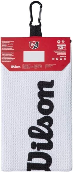 Wilson Staff Tri-Fold Waffle Golf Towel - White - 16" X 21" -CaddiesShack Sales Store 61jnV 2BOG1JL. AC SL1500