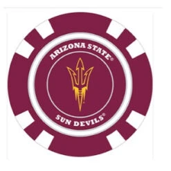 Team Golf NCAA Magnetic Poker Chip Ball Markers -CaddiesShack Sales Store ArizonaState1
