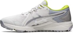 Asics Men's Gel-Course Glide Spikeless Golf Shoes -CaddiesShack Sales Store AsicsGelCourseGlide GlacierGreyNeonLime 1