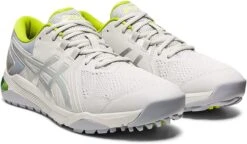 Asics Men's Gel-Course Glide Spikeless Golf Shoes -CaddiesShack Sales Store AsicsGelCourseGlide GlacierGreyNeonLime 2