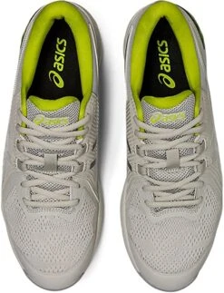 Asics Men's Gel-Course Glide Spikeless Golf Shoes -CaddiesShack Sales Store AsicsGelCourseGlide GlacierGreyNeonLime 5