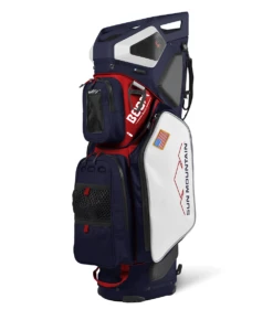 Sun Mountain 2022 Boom Bag Golf Cart Bag With Speakers 30 Sun Mountain 2022 Boom Bag Golf Cart Bag With Speakers -CaddiesShack Sales Store BOOM BAG NAVY WHITE RED
