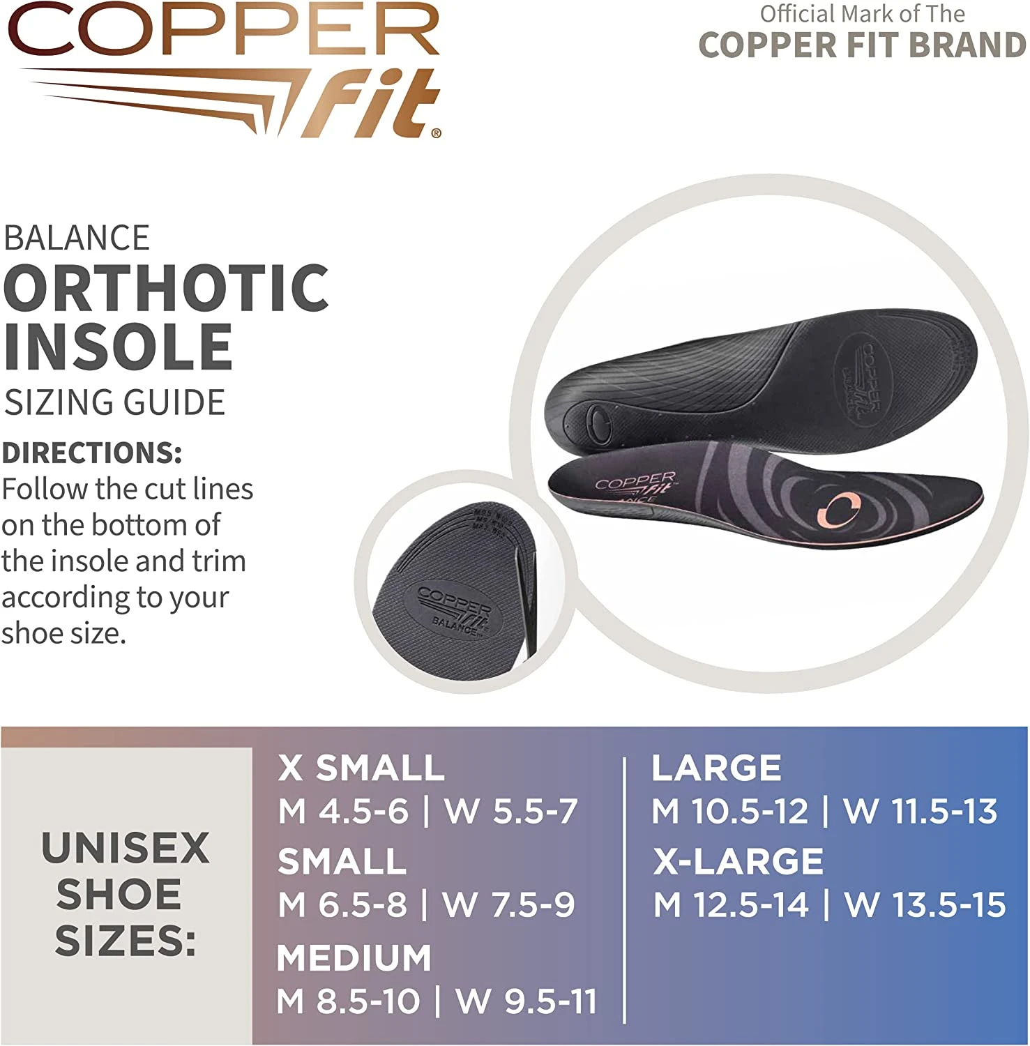 Copper Fit Balance Orthotic Insoles 3 Copper Fit Balance Orthotic Insoles - Image 3