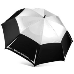 Sun Mountain Golf 68" Manual Umbrella -CaddiesShack Sales Store Black White