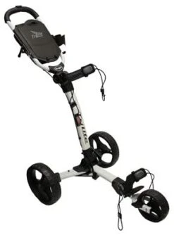 Axglo Golf TriLite 3 Wheel Push Cart -CaddiesShack Sales Store BlackWhite
