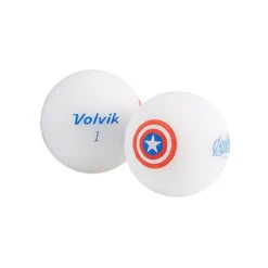 Volvik Marvel Character Golf Ball 4 Pack -CaddiesShack Sales Store Captain America Ball