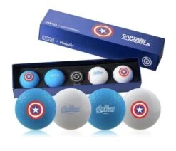 Volvik Marvel Limited Edition Marvel Golf Ball Gift Packs -CaddiesShack Sales Store Captain America Box