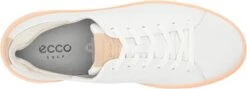 ECCO Ladies Golf Tray Golf Shoes -CaddiesShack Sales Store EccoLadiesTray WhitePeach4