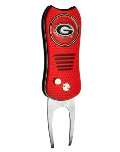 Team Golf Retractable Switchblade Switchfix Divot Tool Ball Marker - NCAA -CaddiesShack Sales Store Georgia Bulldogs Switchfix 44448 115