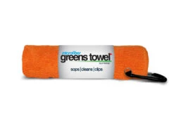 Clip Wipes Microfiber Golf Greens Towel -CaddiesShack Sales Store Greens Towels Orange Crush