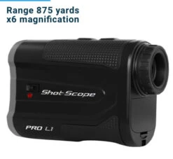 Shot Scope Golf Pro L1 Laser Rangefinder -CaddiesShack Sales Store Grey 480x441 Desktop 4