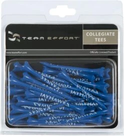 WinCraft Team Effort Collegiate Golf Tees 40 Pack -CaddiesShack Sales Store Kansas Jawhawks