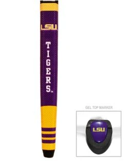 Team Golf NCAA Collegiate Putter Grips With Magnetic Ball Marker -CaddiesShack Sales Store LSU Tigers PutterGrip 44401 125