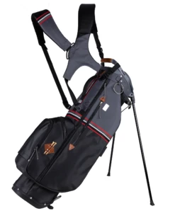 Sun Mountain 2023 Sonnenalp Mid-Stripe Dual Strap Stand Bag -CaddiesShack Sales Store N230129 black gunmetal red