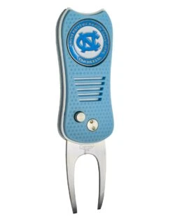 Team Golf Retractable Switchblade Switchfix Divot Tool Ball Marker - NCAA -CaddiesShack Sales Store NorthCarolina TarHeels Switchfix 44448 138