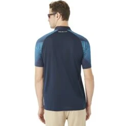 Oakley Golf Mens Aero Motion Short Sleeve Polo -CaddiesShack Sales Store Oakley Aero Sleeve Polo Fathom 1