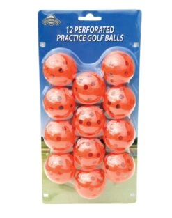 OnCourse Golf Perforated Practice Golf Balls -CaddiesShack Sales Store OnCourse Perferated Golf Balls 13061