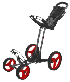 Sun Mountain Pathfinder PX4 Golf Push Carts -CaddiesShack Sales Store Pathfinder4MagneticGray Red