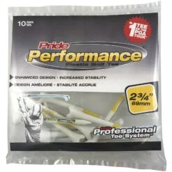Pride Performance Plastic PTS Golf Tees -CaddiesShack Sales Store Pride Performance 234 White 10ct 87876