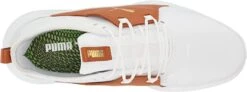 Puma Ignite Fasten8 Crafted Laced Golf Shoes -CaddiesShack Sales Store PumaFasten8Crafted WhiteLeatherBrown4