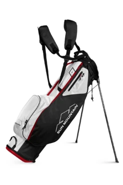 Sun Mountain Golf 2022 UltraLight 2.5+ 4-Way Stand Carry Bag -CaddiesShack Sales Store SM25Black White Red
