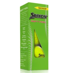 Srixon Soft Feel Golf Balls 15 Srixon Soft Feel Golf Balls -CaddiesShack Sales Store SOFTFEEL13Sleeve TourYellow FLIP reflection