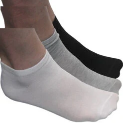 Slazenger Men's Performance Low Cut Socks 10 Pack -CaddiesShack Sales Store SlazengerLowCutSocks WhiteBlackGray0