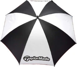 TaylorMade 60" Single Canopy Umbrella - White & Black -CaddiesShack Sales Store TaylormadeTMUmbrellaHireko 2