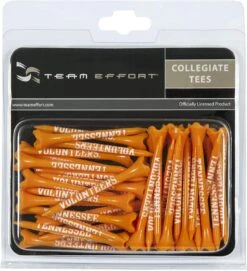 WinCraft Team Effort Collegiate Golf Tees 40 Pack -CaddiesShack Sales Store Tennesee Volunteers Tees