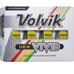 Volvik Vivid Matte Finish Golf Balls - Dozen 28 Volvik Vivid Matte Finish Golf Balls - Dozen -CaddiesShack Sales Store Vivid Y