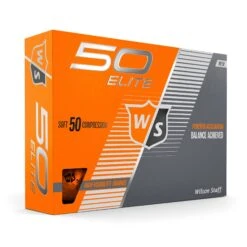 Wilson Staff 50 Elite Golf Balls -CaddiesShack Sales Store WGWP17920 2019 50 Elite Orange Right Hero
