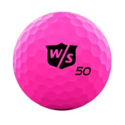 Wilson Staff 50 Elite Golf Balls -CaddiesShack Sales Store WGWP17930 2019 50 Elite Pink BallStamp