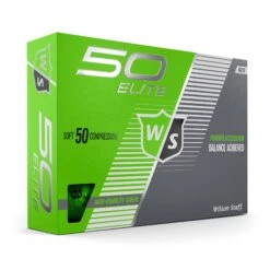 Wilson Staff 50 Elite Golf Balls -CaddiesShack Sales Store WGWP17940 2019 50 Elite Green Right Hero