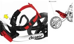 Clicgear Golf 3-Wheel Push Cart Model 4.0 -CaddiesShack Sales Store White 8