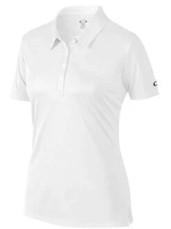 Oakley Women's Basic Golf Polo -CaddiesShack Sales Store Women s Oakley White Golf Polo