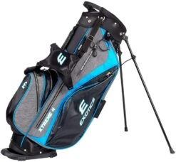 Tour Edge Exotics Xtreme 4 Stand Bags -CaddiesShack Sales Store Xtreme 4 Carry Bag Gray Scratch Plaid Blue