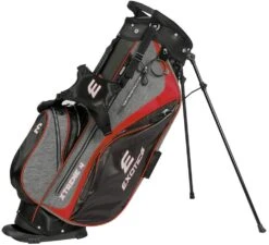 Tour Edge Exotics Xtreme 4 Stand Bags -CaddiesShack Sales Store Xtreme 4 Carry Bag Gray Scratch Plaid Red