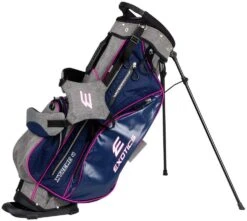 Tour Edge Exotics Xtreme 4 Stand Bags -CaddiesShack Sales Store Xtreme 4 Carry Bag Navy Scratch Plaid Pink