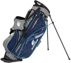 Tour Edge Exotics Xtreme 4 Stand Bags -CaddiesShack Sales Store Xtreme 4 Carry Bag Navy Scratch Plaid Teal