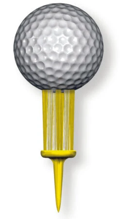 Brush-t Golf Original Brush Tees -CaddiesShack Sales Store Yellow 1