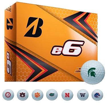 Bridgestone E6 NCAA Licensed Golf Balls 1 Bridgestone E6 NCAA Licensed Golf Balls