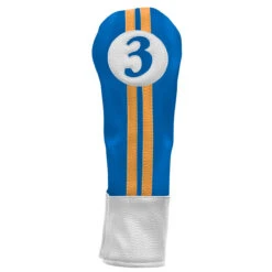 Sahara Retro Vintage #3 Fairway Wood Headcovers -CaddiesShack Sales Store fw 3 hc royal yellow