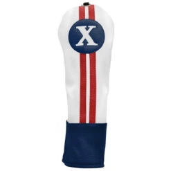 Sahara Retro Vintage #X Fairway Wood Headcovers -CaddiesShack Sales Store fw x hc red white blue