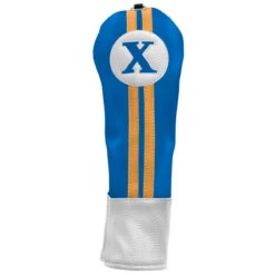 Sahara Retro Vintage #X Fairway Wood Headcovers -CaddiesShack Sales Store fw x hc royal yellow