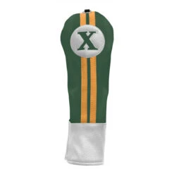 Sahara Retro Vintage #X Fairway Wood Headcovers -CaddiesShack Sales Store green yellow hc fw x