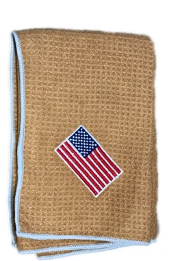Joseph Elliott USA Embroidered Flag 18" X 18" Micro Fiber Towels -CaddiesShack Sales Store je12