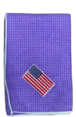 Joseph Elliott USA Embroidered Flag 18" X 18" Micro Fiber Towels -CaddiesShack Sales Store je3